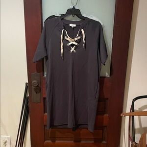 Umgee Charcoal Knit Dress